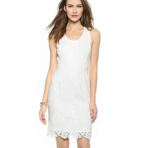《 Rebecca Taylor 》 Maltese Lace Hem Sheath Dress